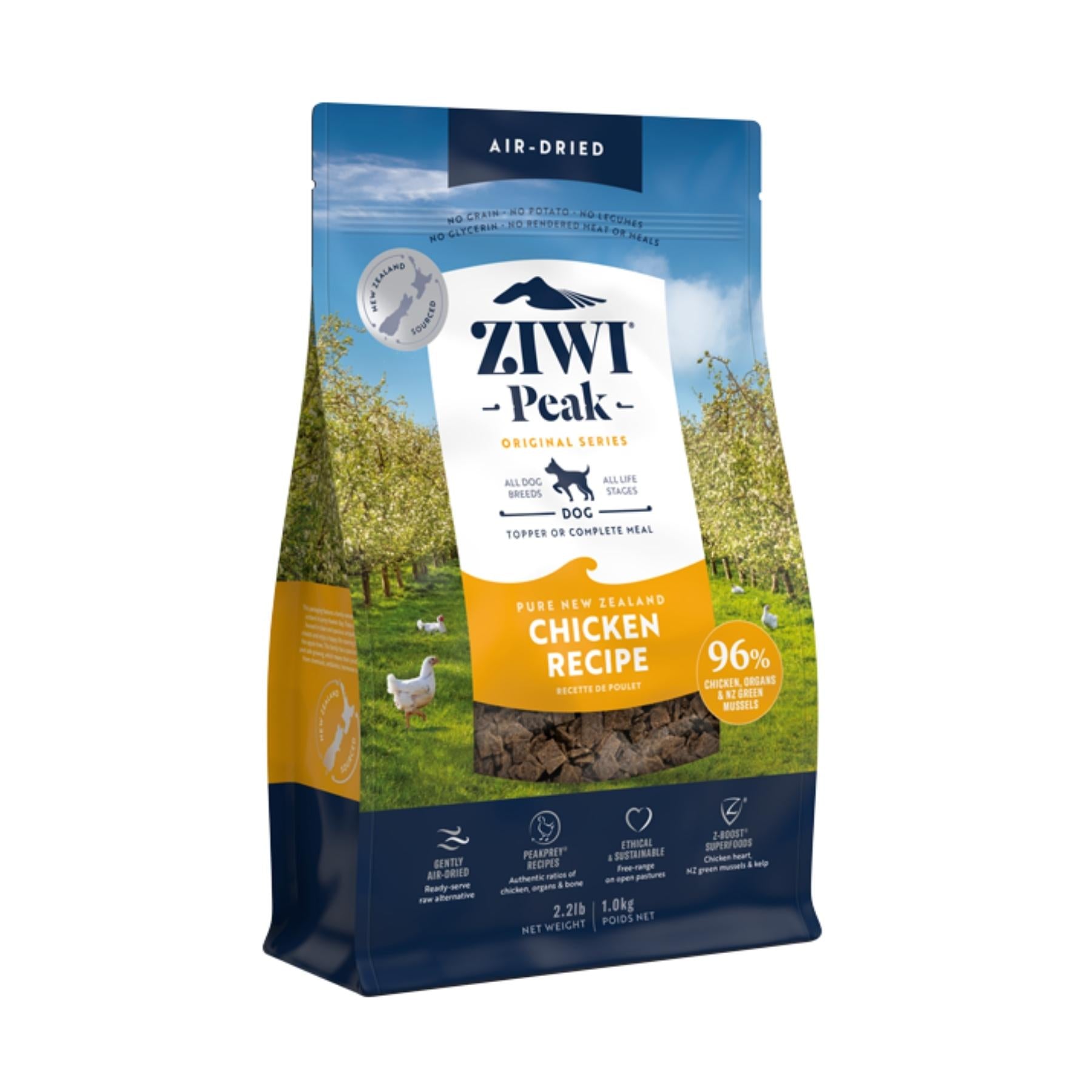 ZIWI Peak Dry Dog Food Chicken Recipe 1kg.