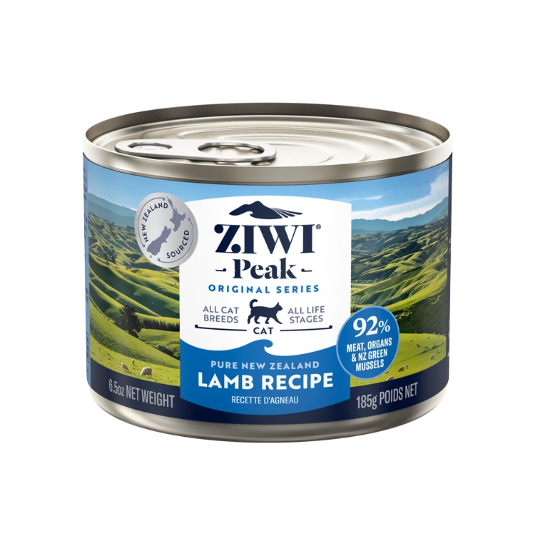 ZIWI Peak Wet Cat Food Lamb Recipe 185g Can