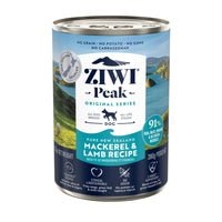 ZIWI Peak Wet Dog Food Mackerel & Lamb Recipe 390g Can